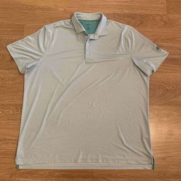 johnnie-O Other - Johnnie O Performance Golf Polo Shirt Men's XXL‎ Green Geometric Short Sleeve